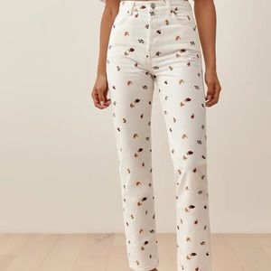 Reformation High Rise Straight Jeans